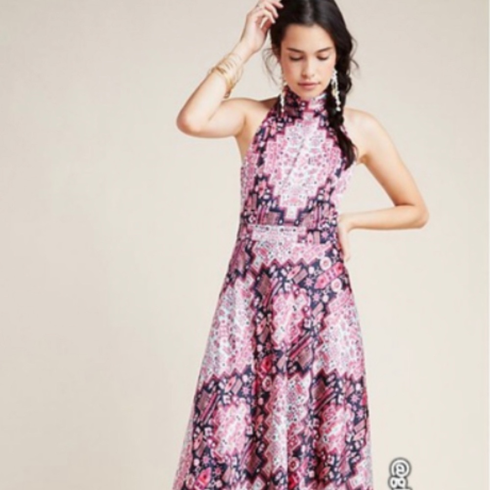 NWT Anthropologie Nicole Miller Serena Maxi Dress